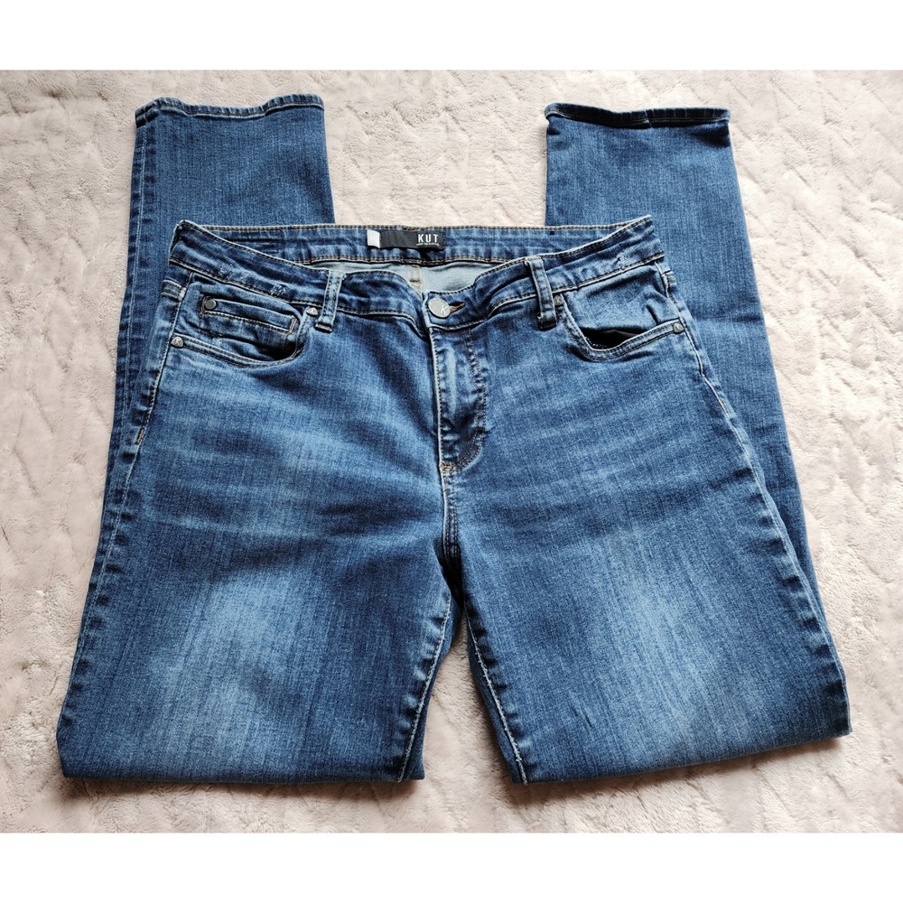 Kut from the Kloth Women's Straight Leg Jeans - Blue Wash